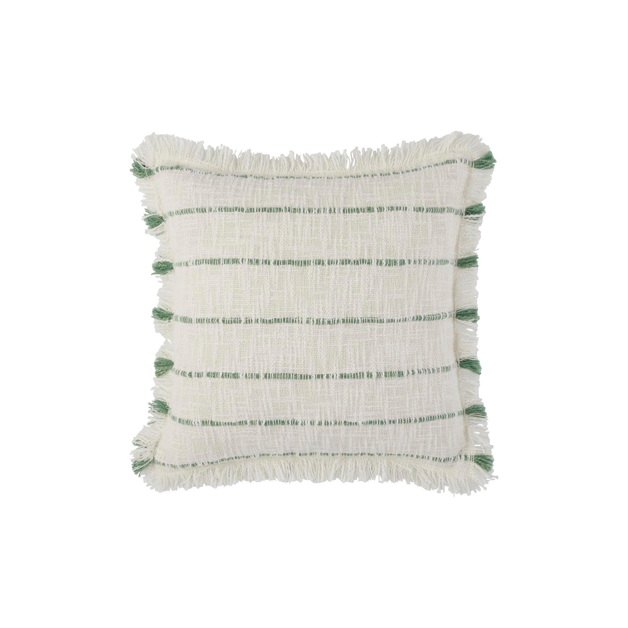 Housse de coussin 40x40 cm Ivoire et sauge Housse de coussin 40x40 cm Ivoire et sauge
