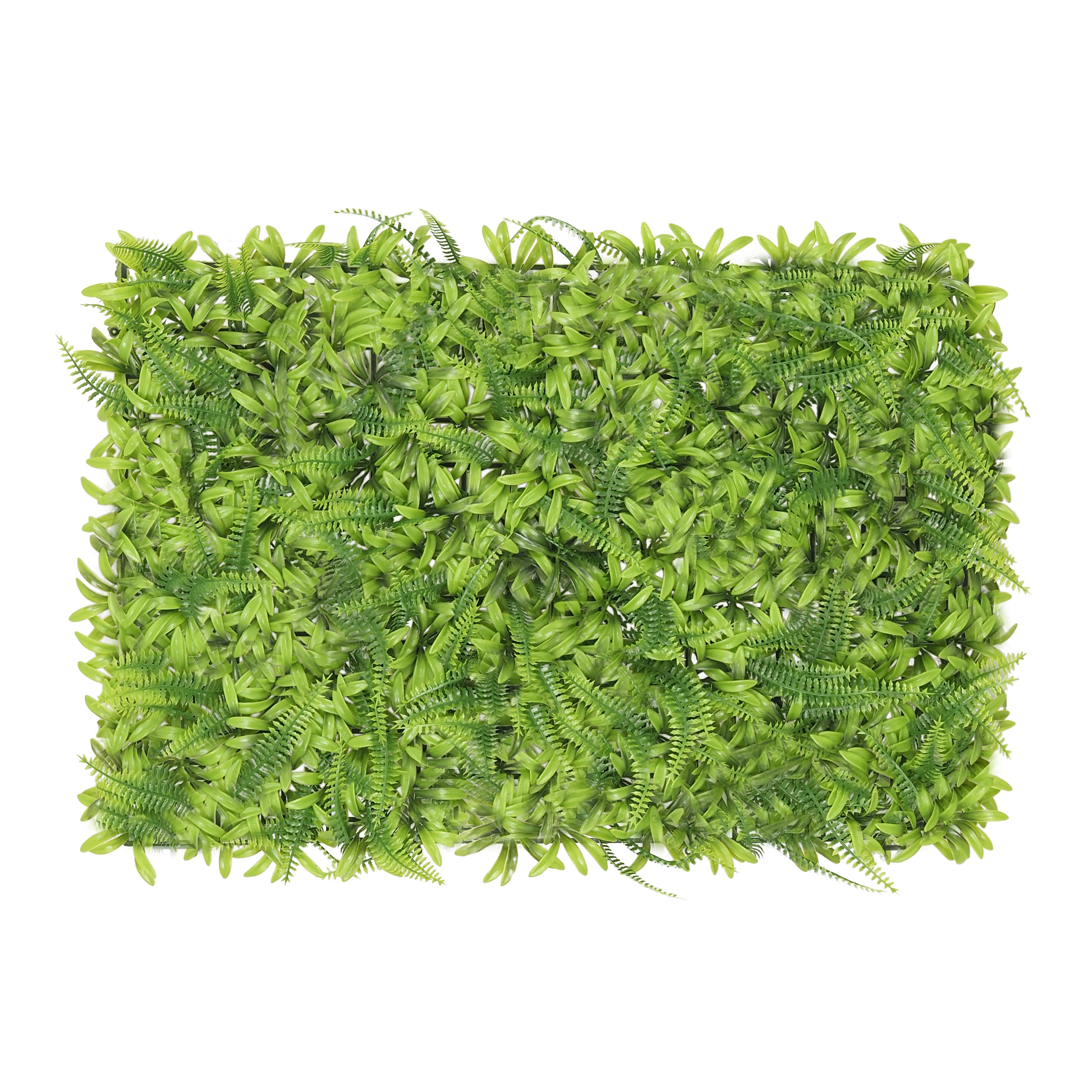 Mur Végétal Artificiel Feuillage Vert, Kit à Composer, H.40cm