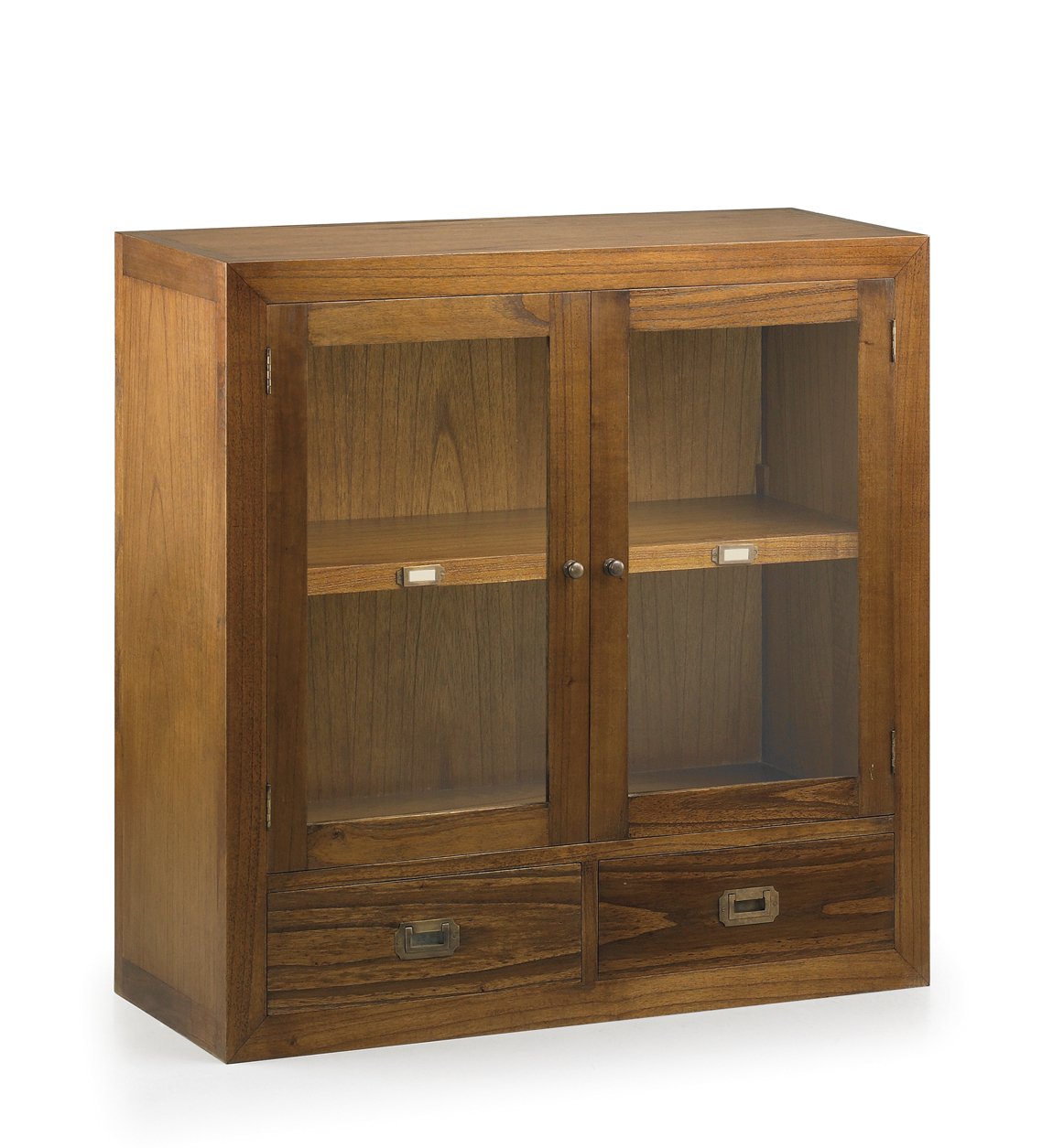 Vitrine en bois marron L 90 cm