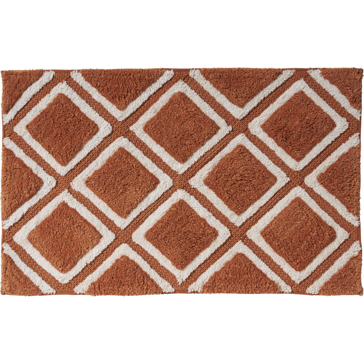Tapis de bain fantaisie 50x80cm coton Caramel Zachari Tapis de bain fantaisie 50x80cm coton Caramel Zachari