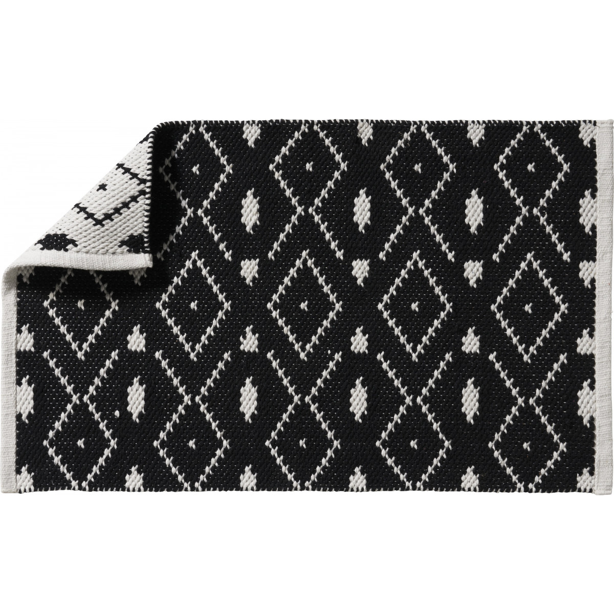 Tapis de bain fantaisie 50x80cm coton Noir Nouri Tapis de bain fantaisie 50x80cm coton Noir Nouri