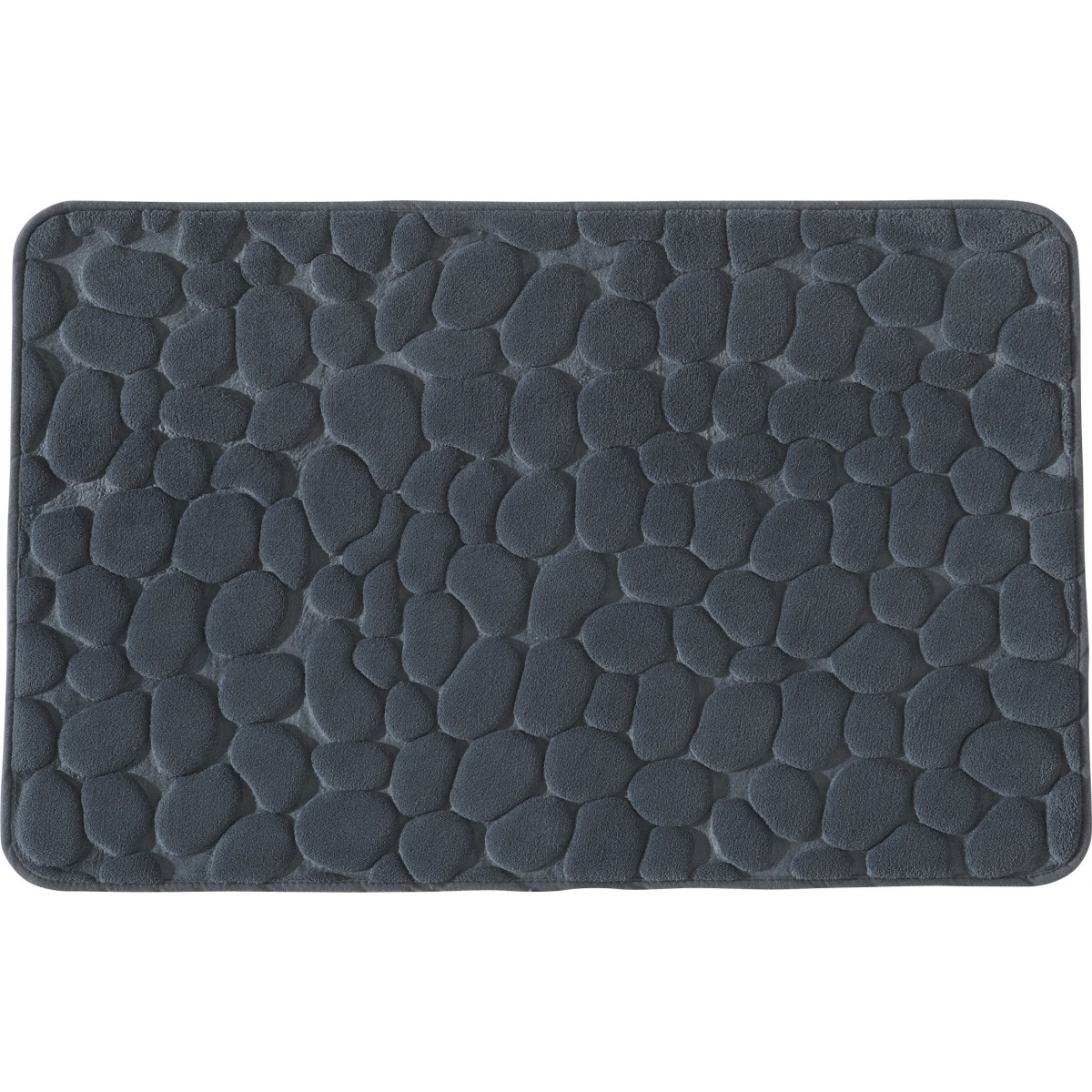tapis de bain mousse à mémoire de forme gris 50x80cm