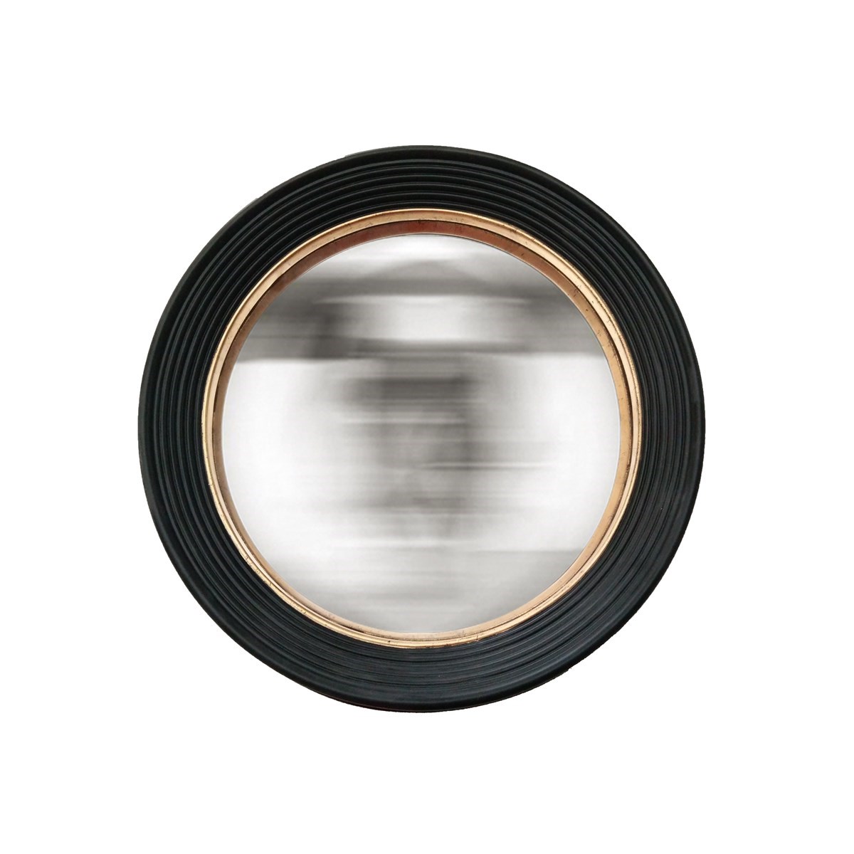Miroir convexe noir et doré 48 cm en Résine Noir Miroir convexe noir et doré 48 cm en Résine Noir