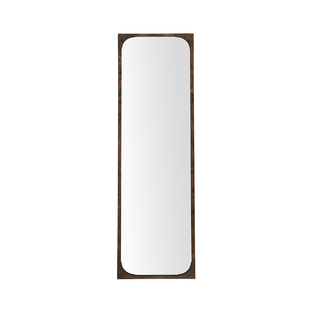 Miroir à cornes en Verre Bronze Miroir à cornes en Verre Bronze