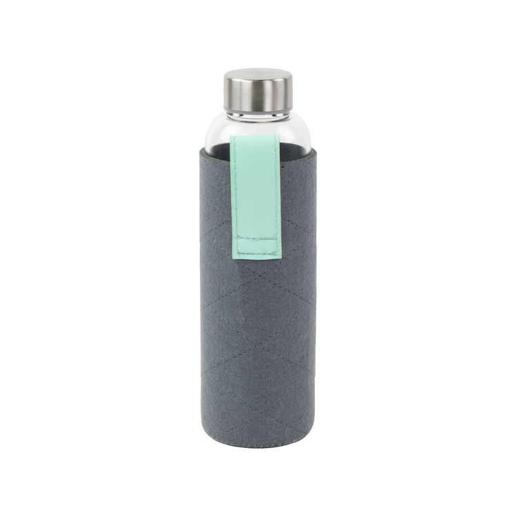 Bouteille en verre avec pochette en feutrine 550ml Bouteille en verre avec pochette en feutrine 550ml