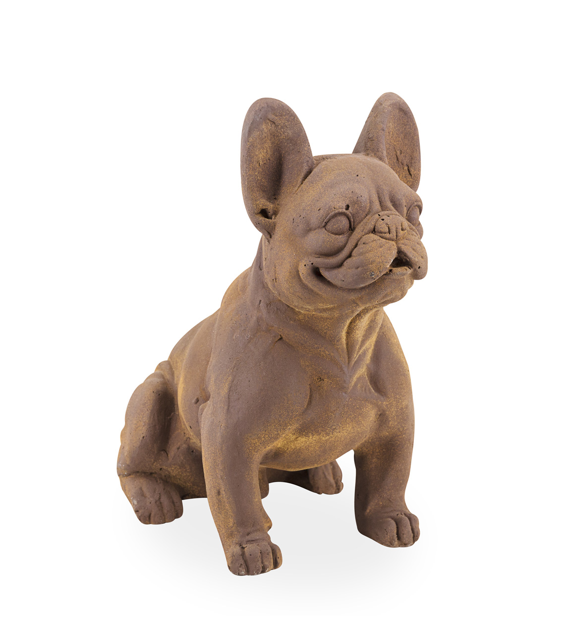 Statue bulldog en résine marron Statue bulldog en résine marron