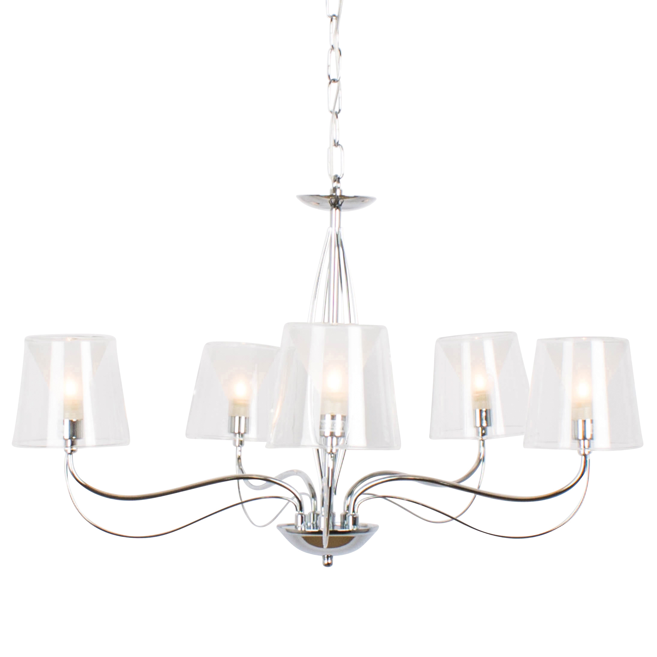 Lustre en métal transparent Lustre en métal transparent