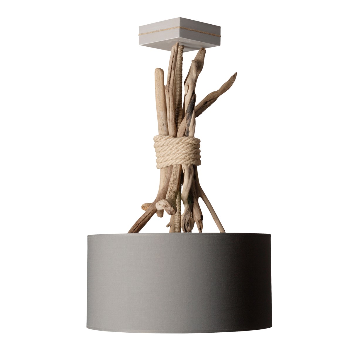 Suspension en bois gris