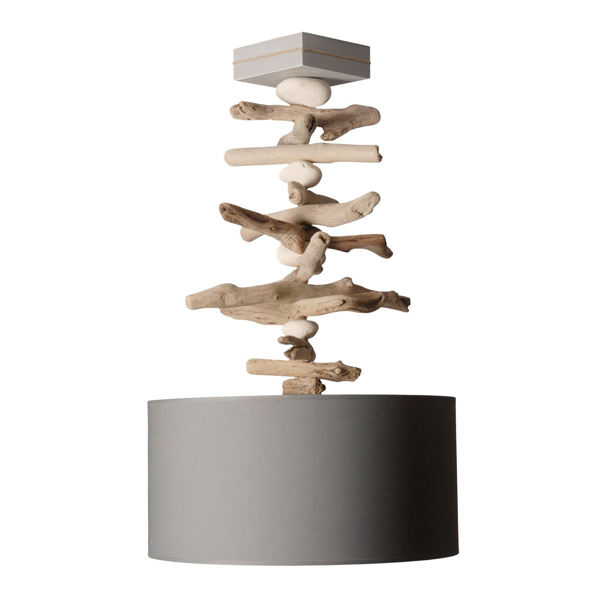 Suspension en bois gris