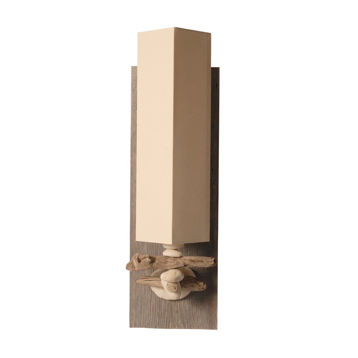 Applique murale en bois blanc cassé Applique murale en bois blanc cassé