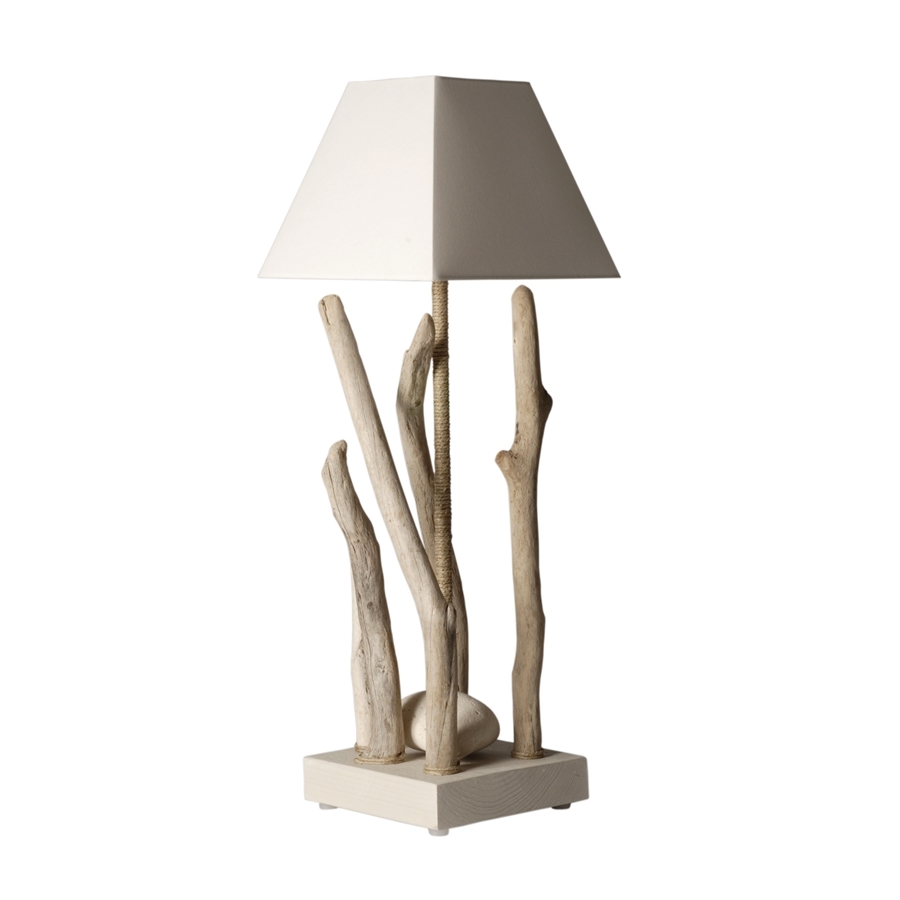 lampe à poser en bois beige lampe à poser en bois beige