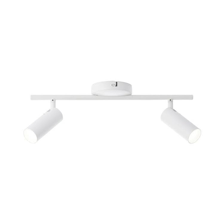 Barre 2 spots LED orientables métal L47cm Barre 2 spots LED orientables métal L47cm