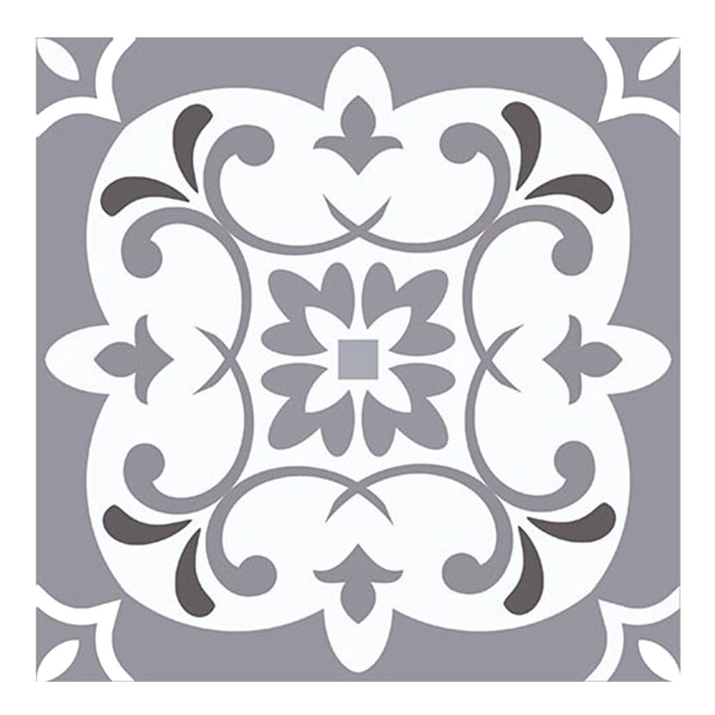 Sous plat en verre trempé motifs carreaux de céramique 18x18cm Sous plat en verre trempé motifs carreaux de céramique 18x18cm