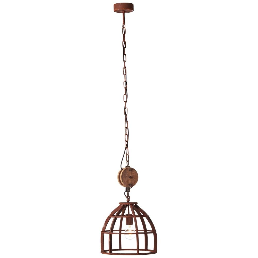 Suspension bois rouille H147cm Suspension bois rouille H147cm