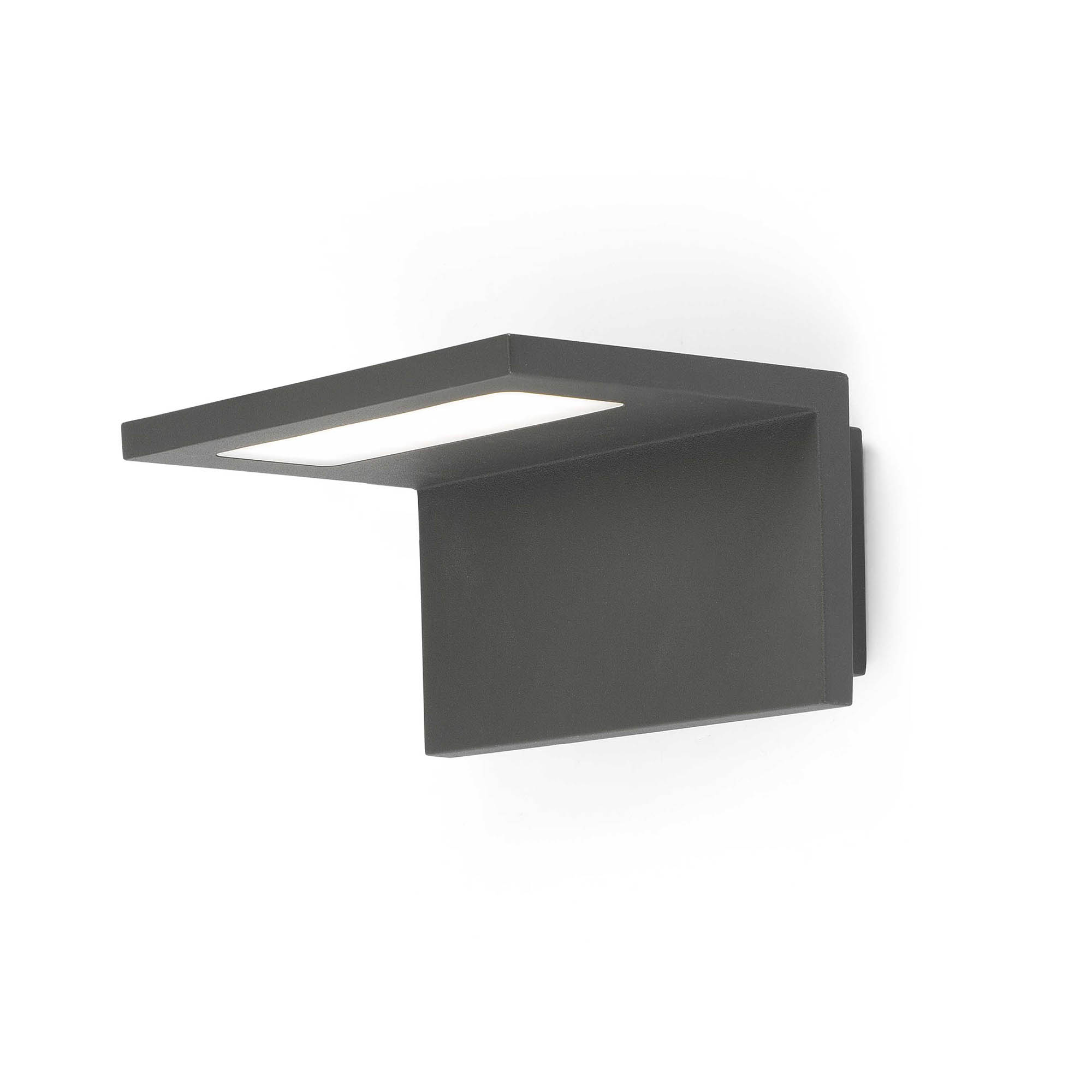 Applique aluminium gris anthracite led