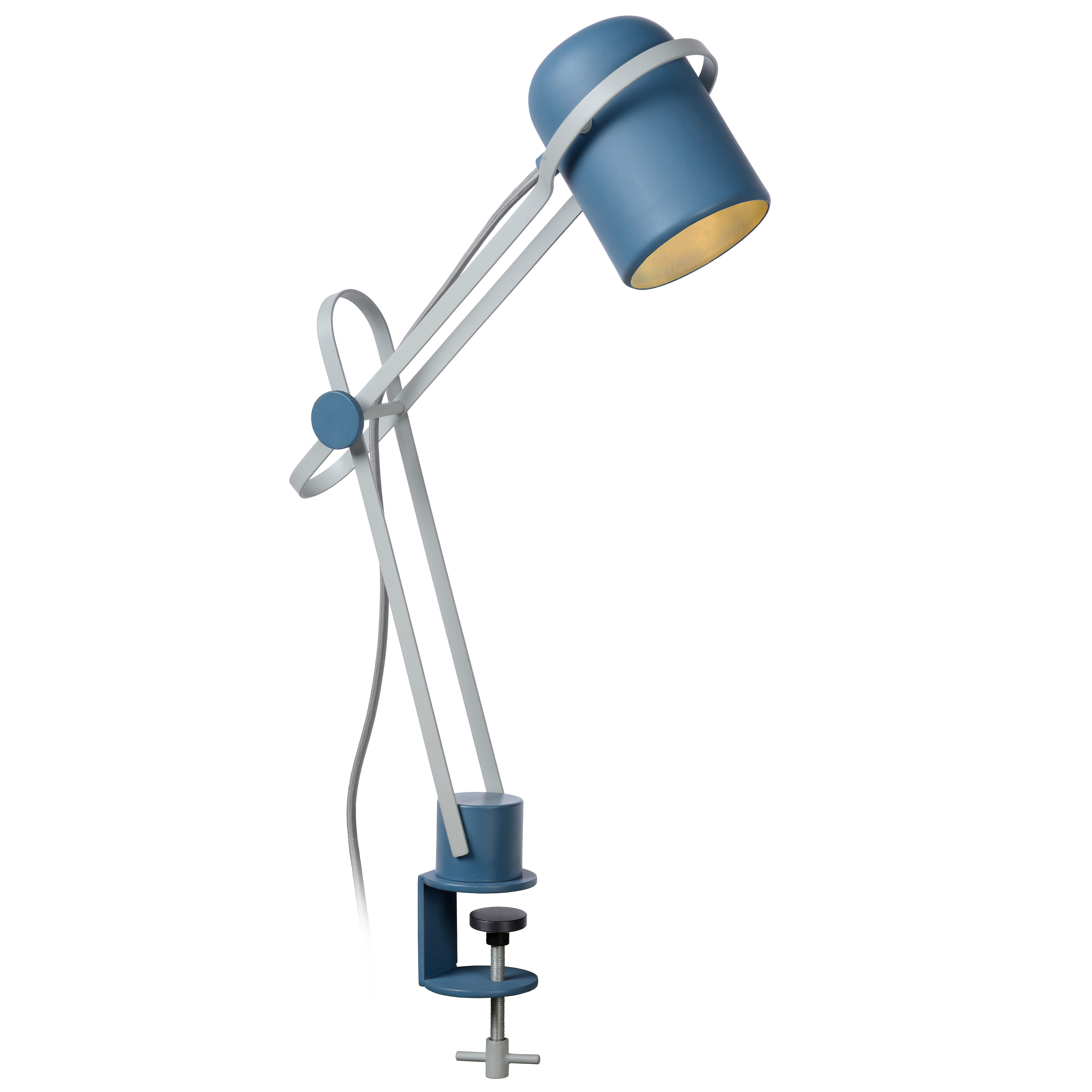 Lampe de bureau en métal bleu Lampe de bureau en métal bleu