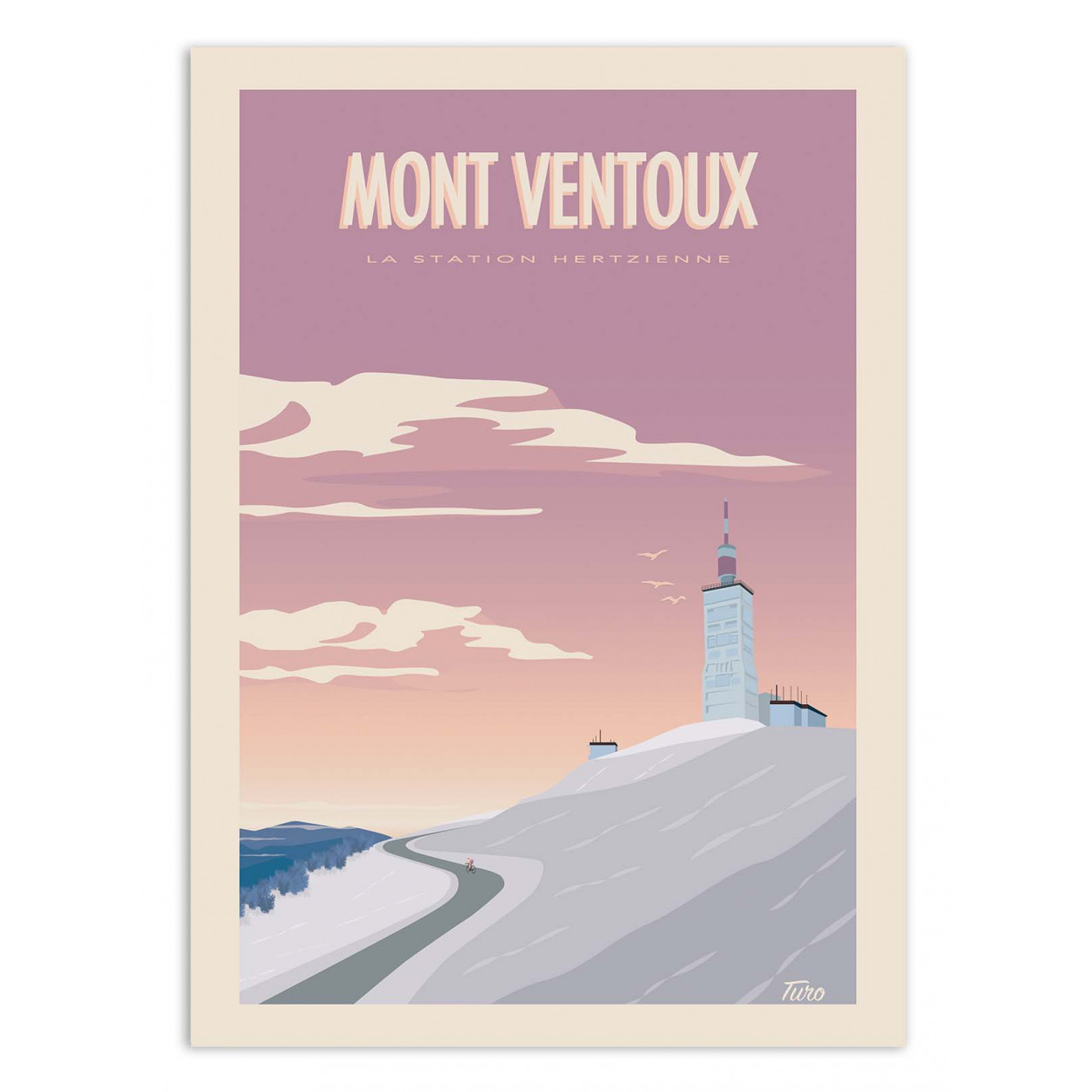 MONT VENTOUX - TURO - Affiche d'art 50 x 70 cm MONT VENTOUX - TURO - Affiche d'art 50 x 70 cm