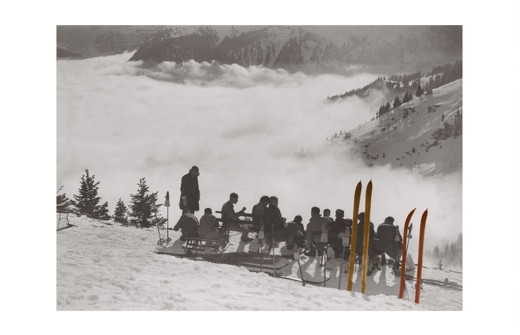 Photo ancienne couleur montagne n°88 alu 70x105cm Photo ancienne couleur montagne n°88 alu 70x105cm