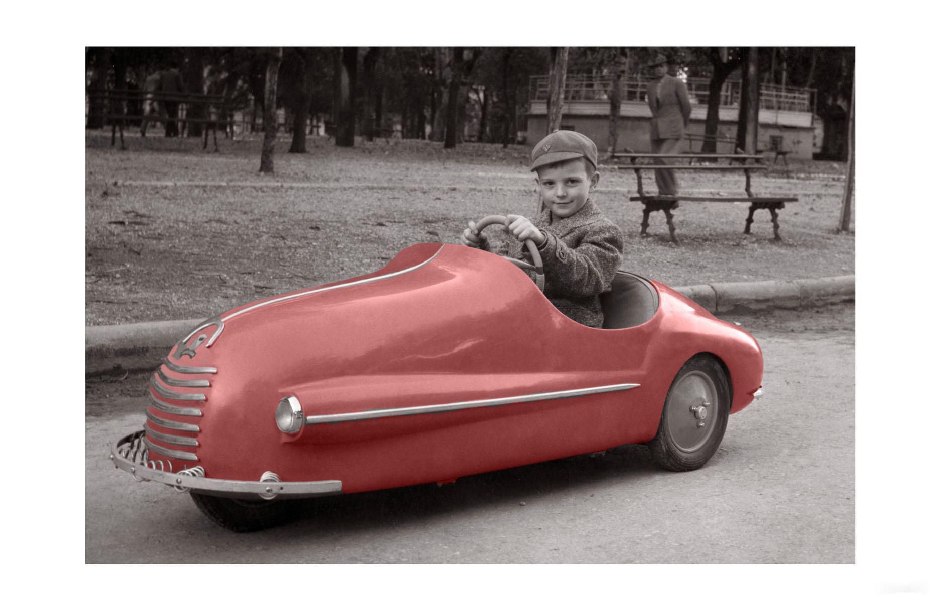 Photo ancienne couleur enfance n°07 cadre noir 40x60cm Photo ancienne couleur enfance n°07 cadre noir 40x60cm