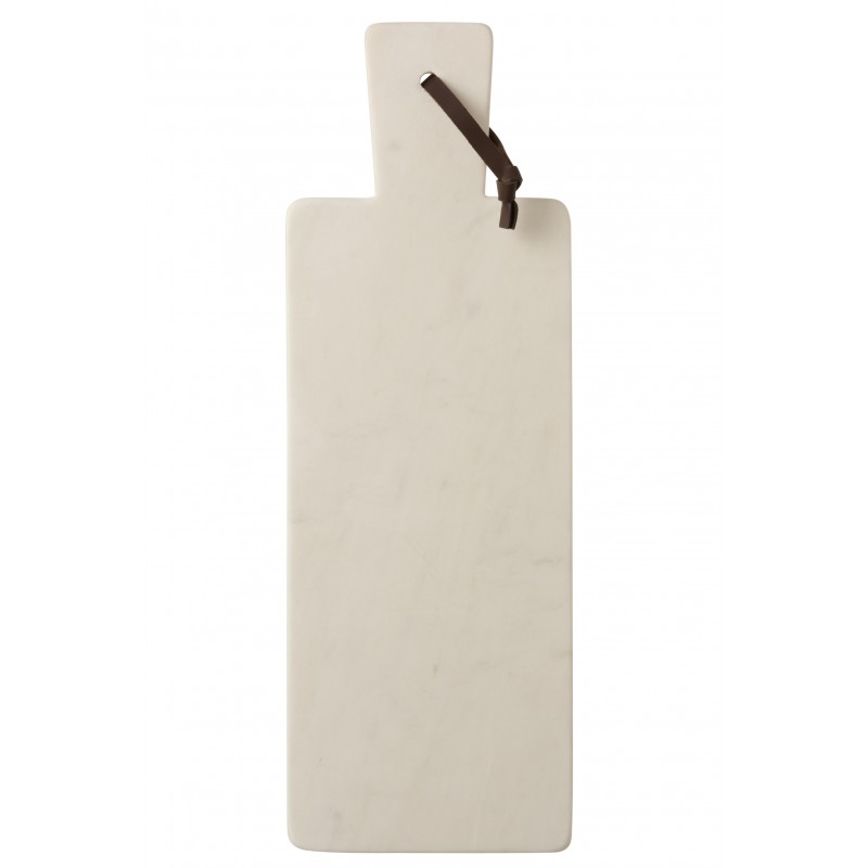 Planche rectangulaire marbre blanc 48x16,5 cm