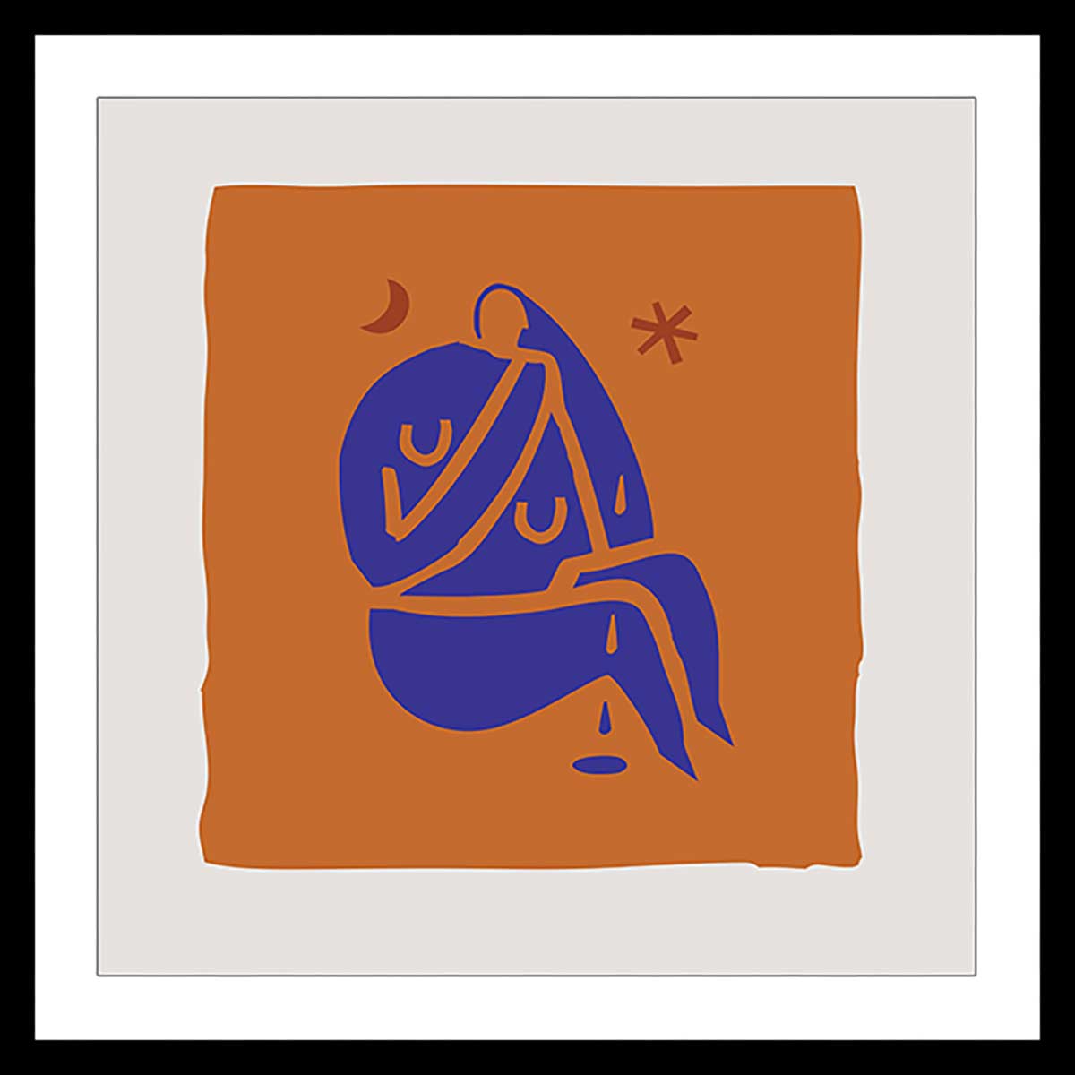 Affiche courbes ausacieuses Affiche sous cadre noir Affiche courbes ausacieuses Affiche sous cadre noir