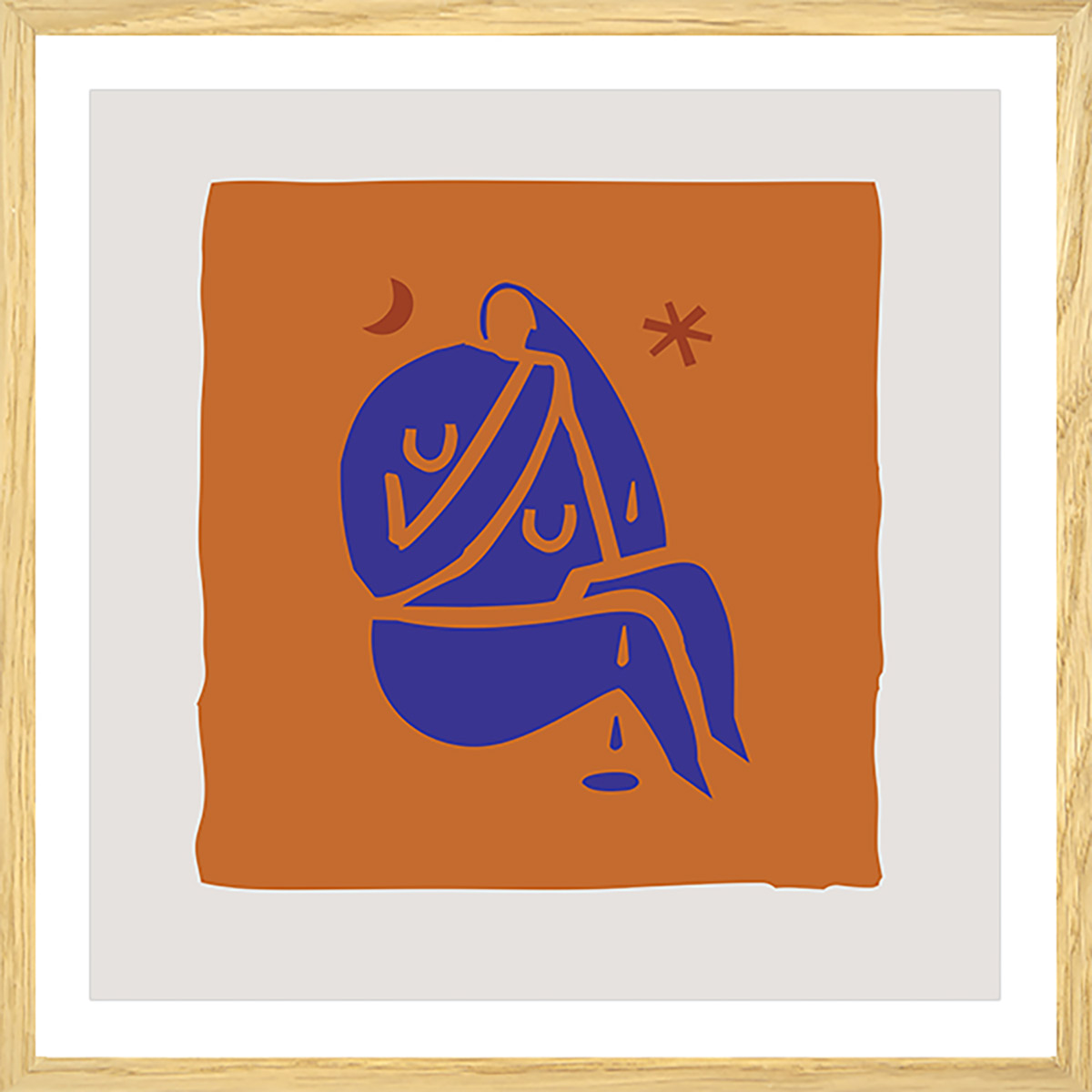 Affiche courbes ausacieuses Affiche sous cadre bois Affiche courbes ausacieuses Affiche sous cadre bois