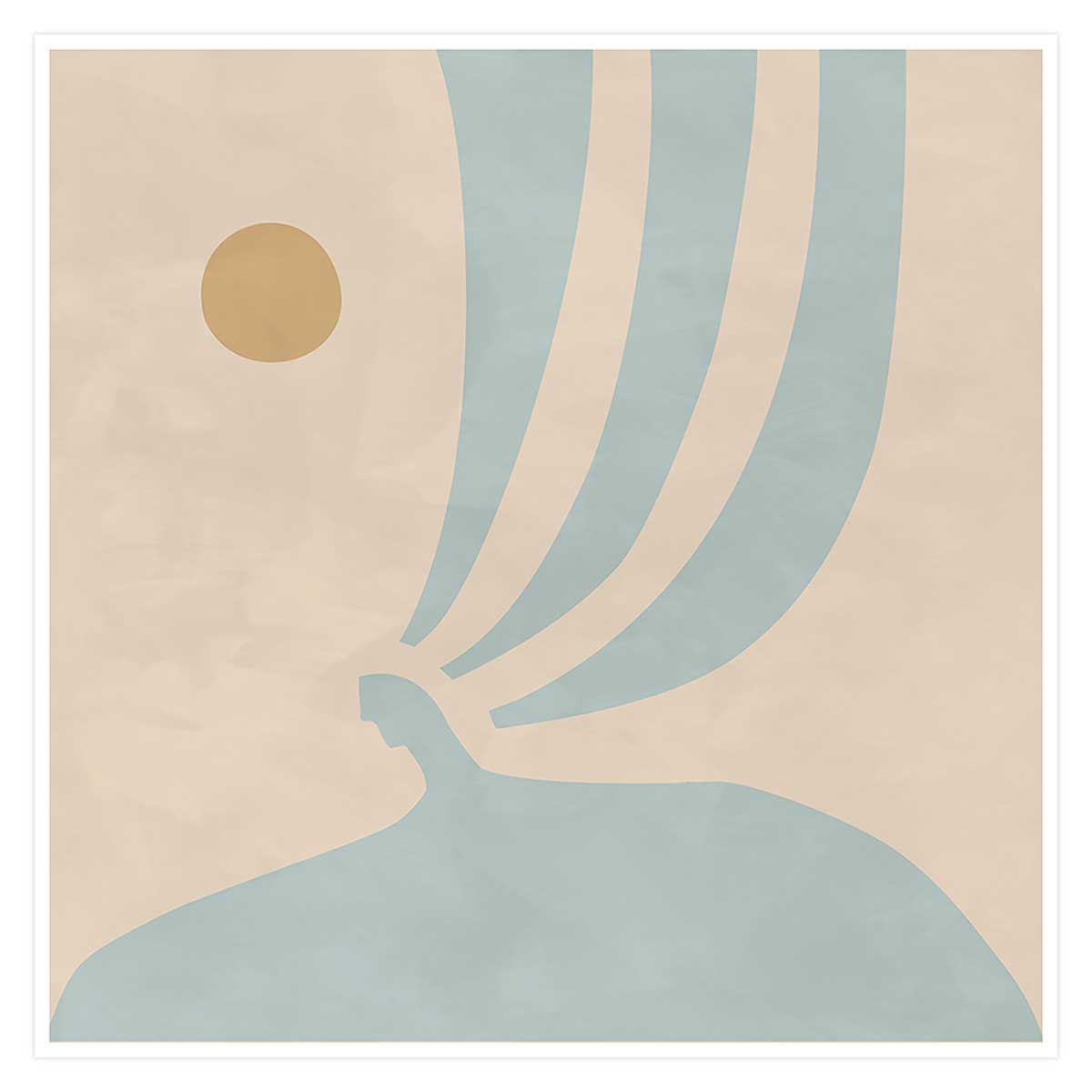 Affiche illustration brise d'été Affiche seule Affiche illustration brise d'été Affiche seule