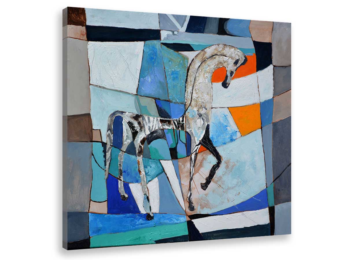 Tableau abstrait cheval grec ancien Toile imprimée Tableau abstrait cheval grec ancien Toile imprimée