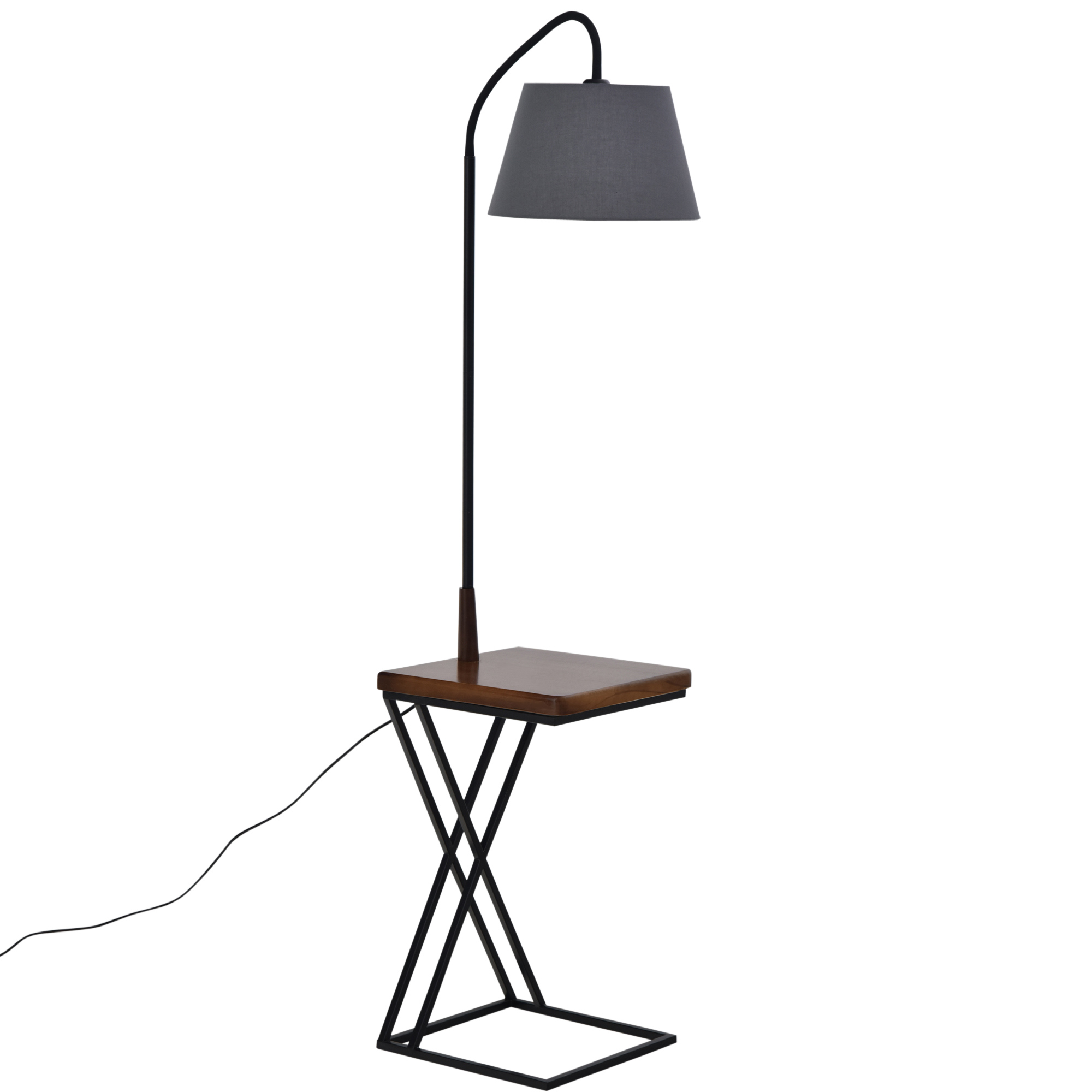 Table d'appoint lampadaire en bois de pin Table d'appoint lampadaire en bois de pin