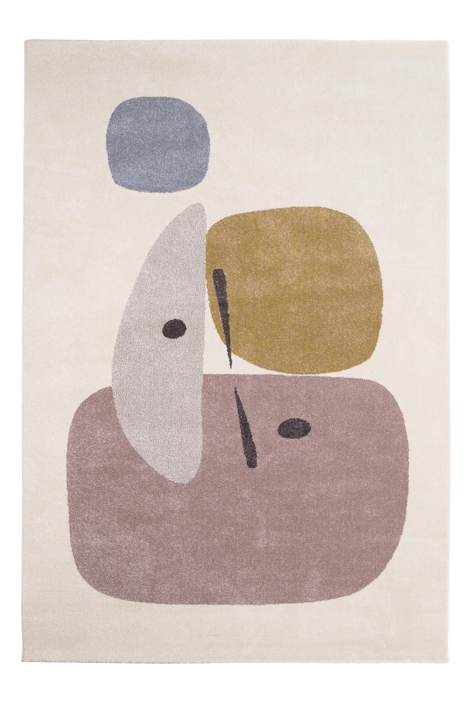 Tapis collage pastel 135x190 Tapis collage pastel 135x190
