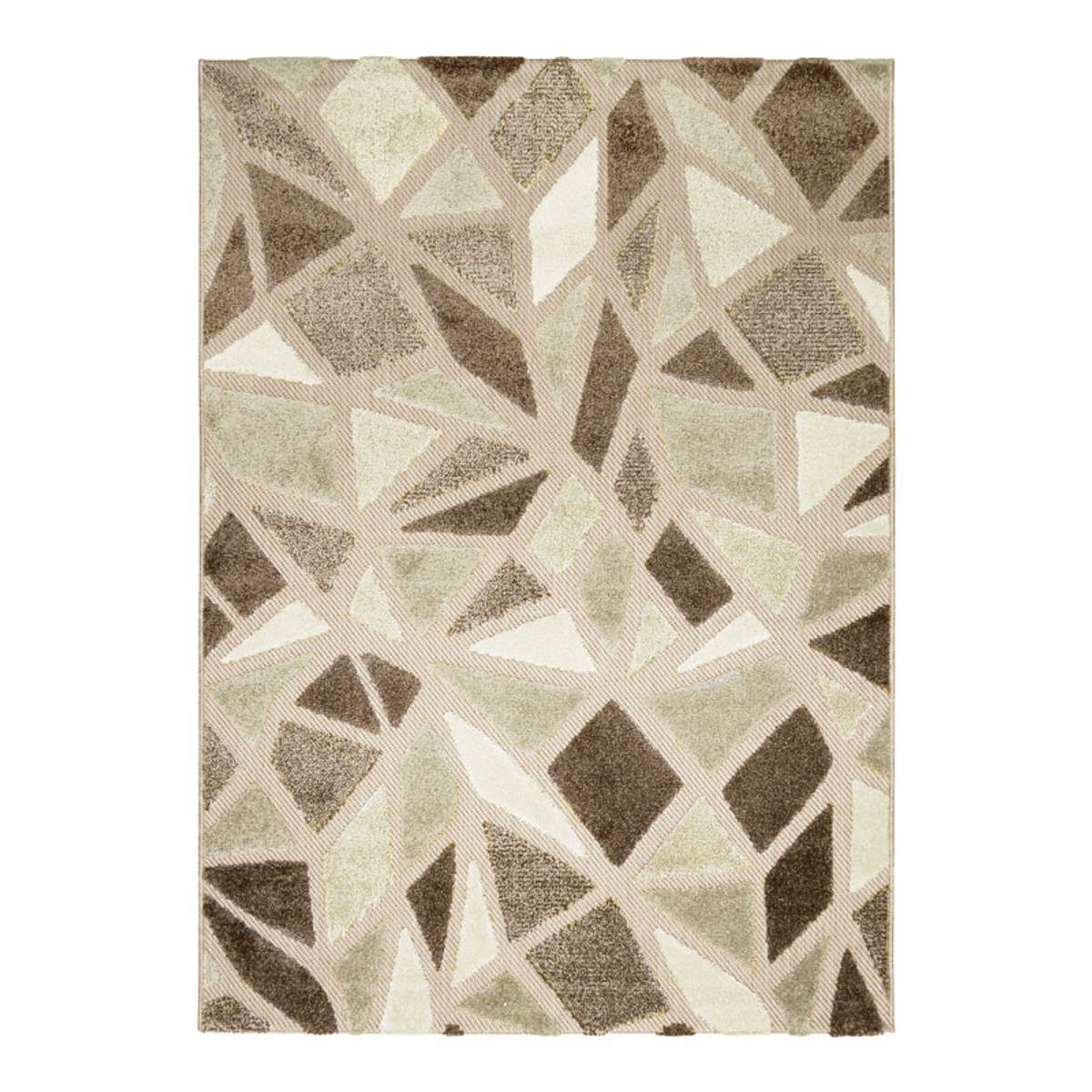 Tapis pour intérieur-extérieur beige et brun 160x230