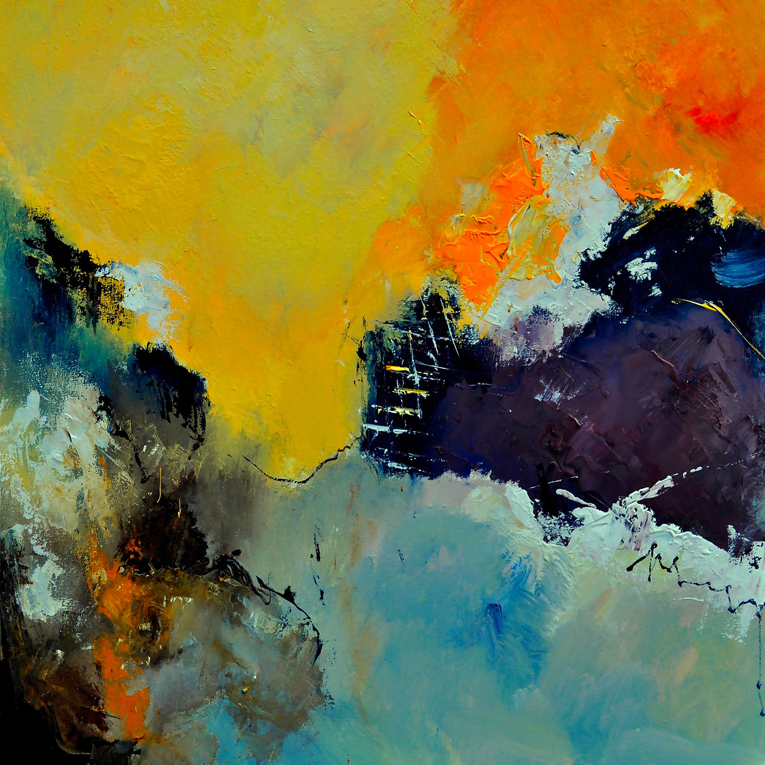Tableau abstrait évanescent Toile imprimée Tableau abstrait évanescent Toile imprimée