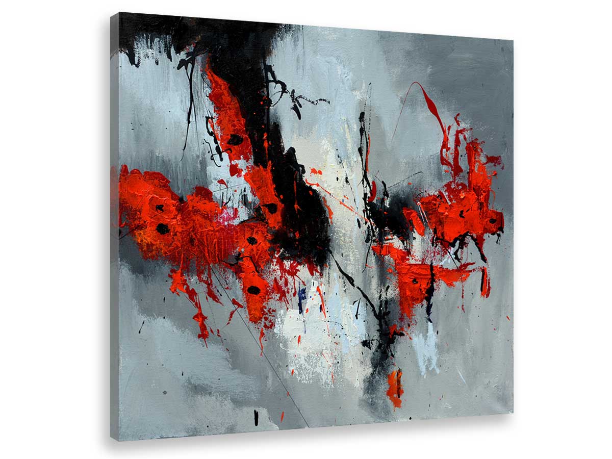 Tableau abstrait moderne coquelicots Toile imprimée Tableau abstrait moderne coquelicots Toile imprimée