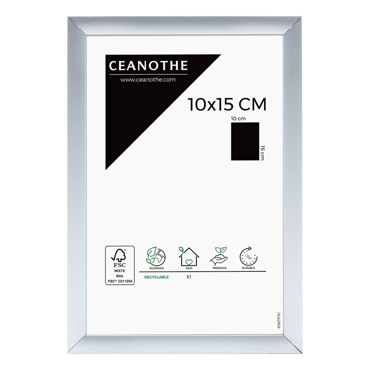 Cadre photo alu 10x15 cm Aluminium Cadre photo alu 10x15 cm Aluminium