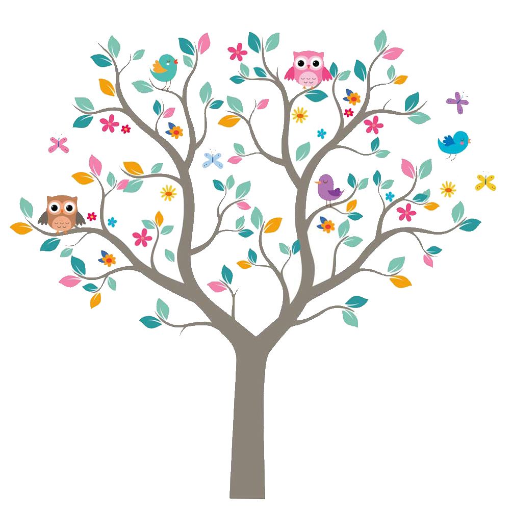 Stickers muraux enfant chouettes Stickers muraux enfant chouettes