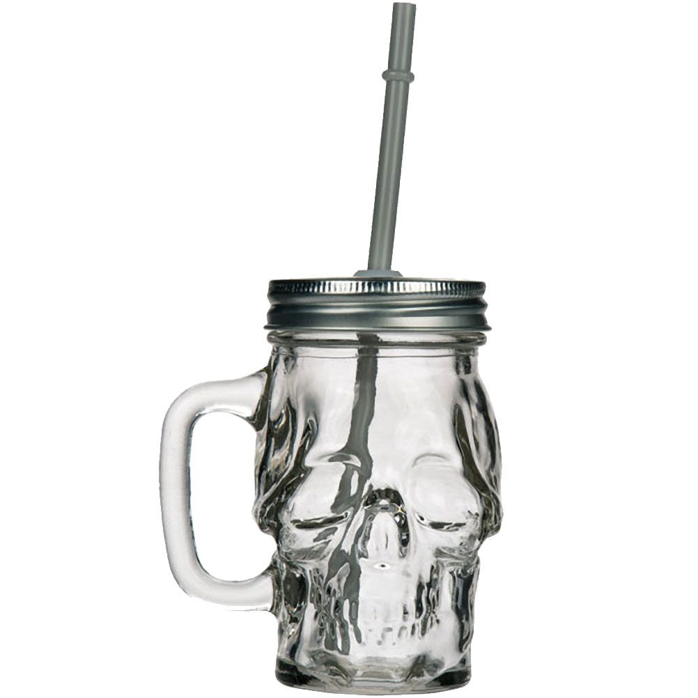 Bock en verre avec paille Bock en verre avec paille