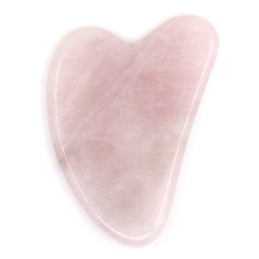 Guasha en quartz rose + housse Guasha en quartz rose + housse