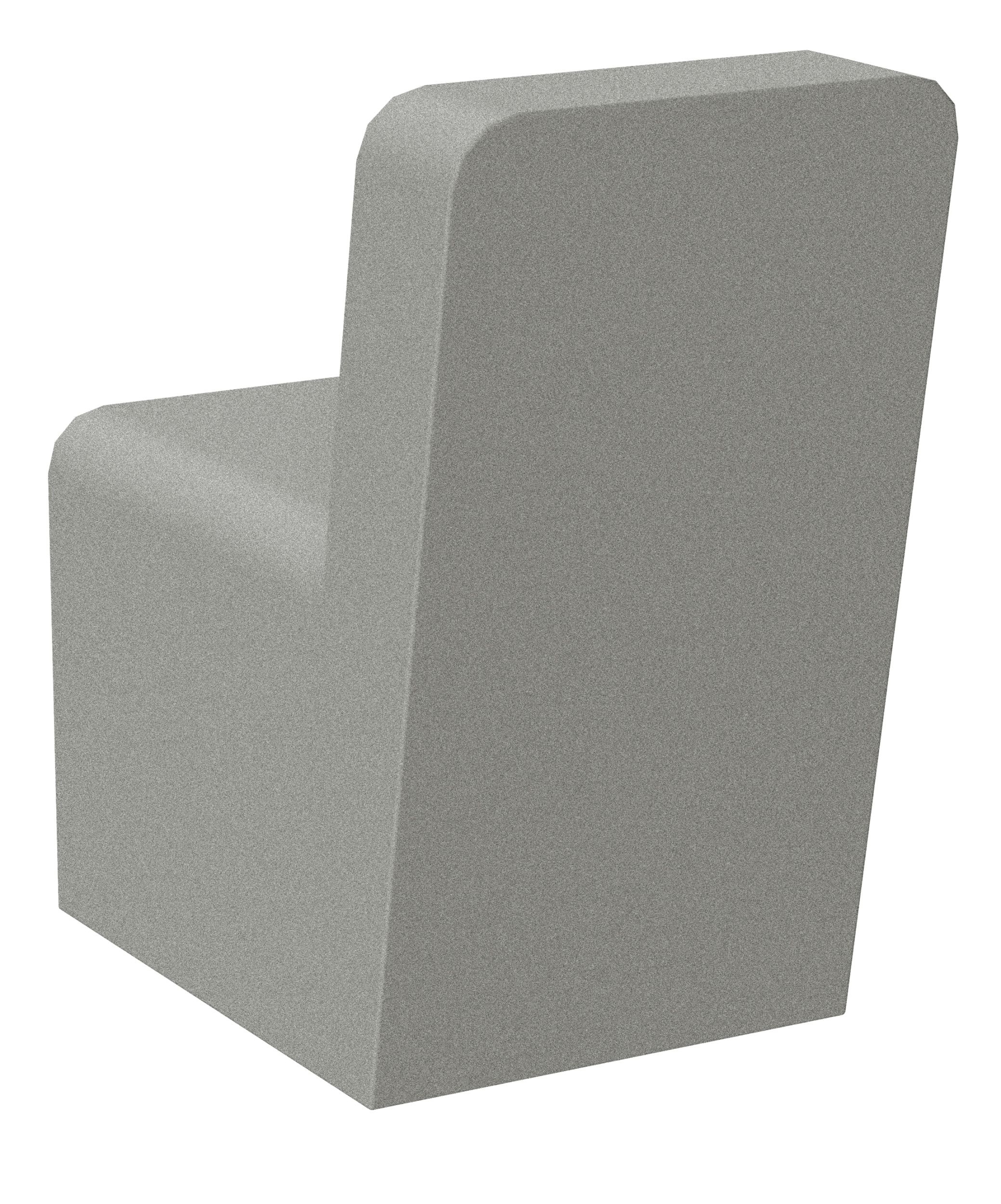 Patère en alu laqué gris
