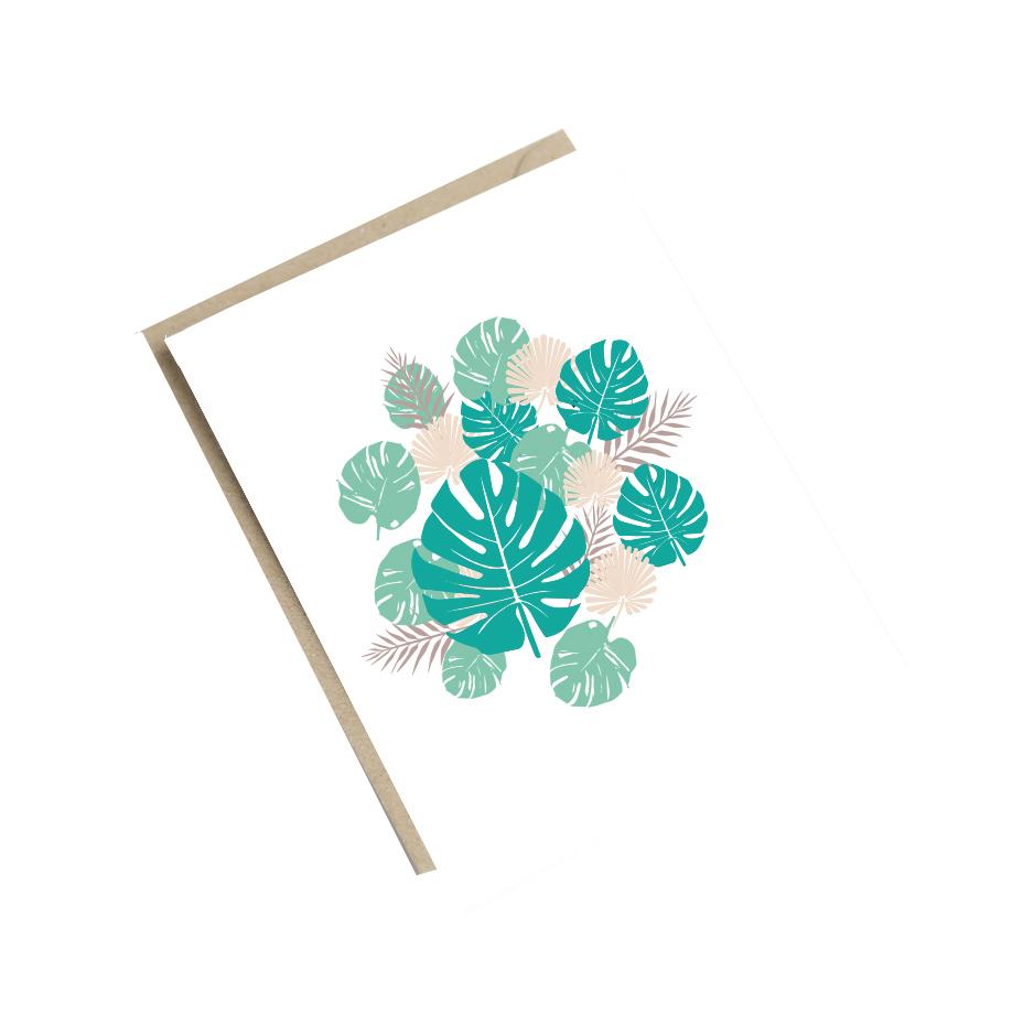 Carte feuilles A6 Carte feuilles A6