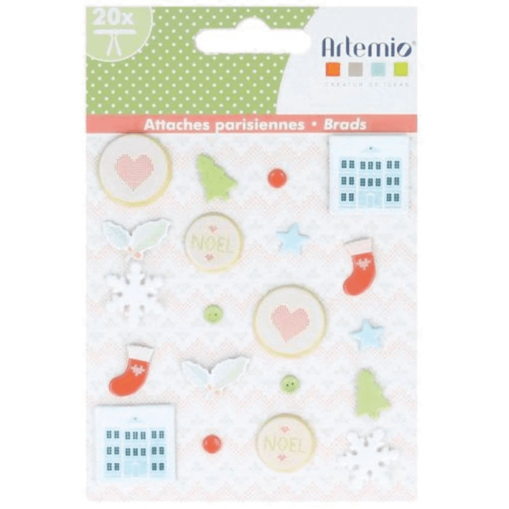 20 attaches parisiennes pour scrapbooking Noël 20 attaches parisiennes pour scrapbooking Noël