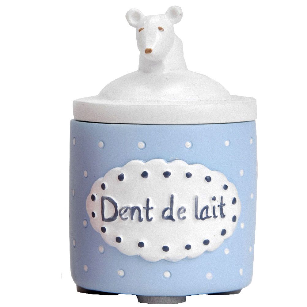 Boîte à dents de lait bleue