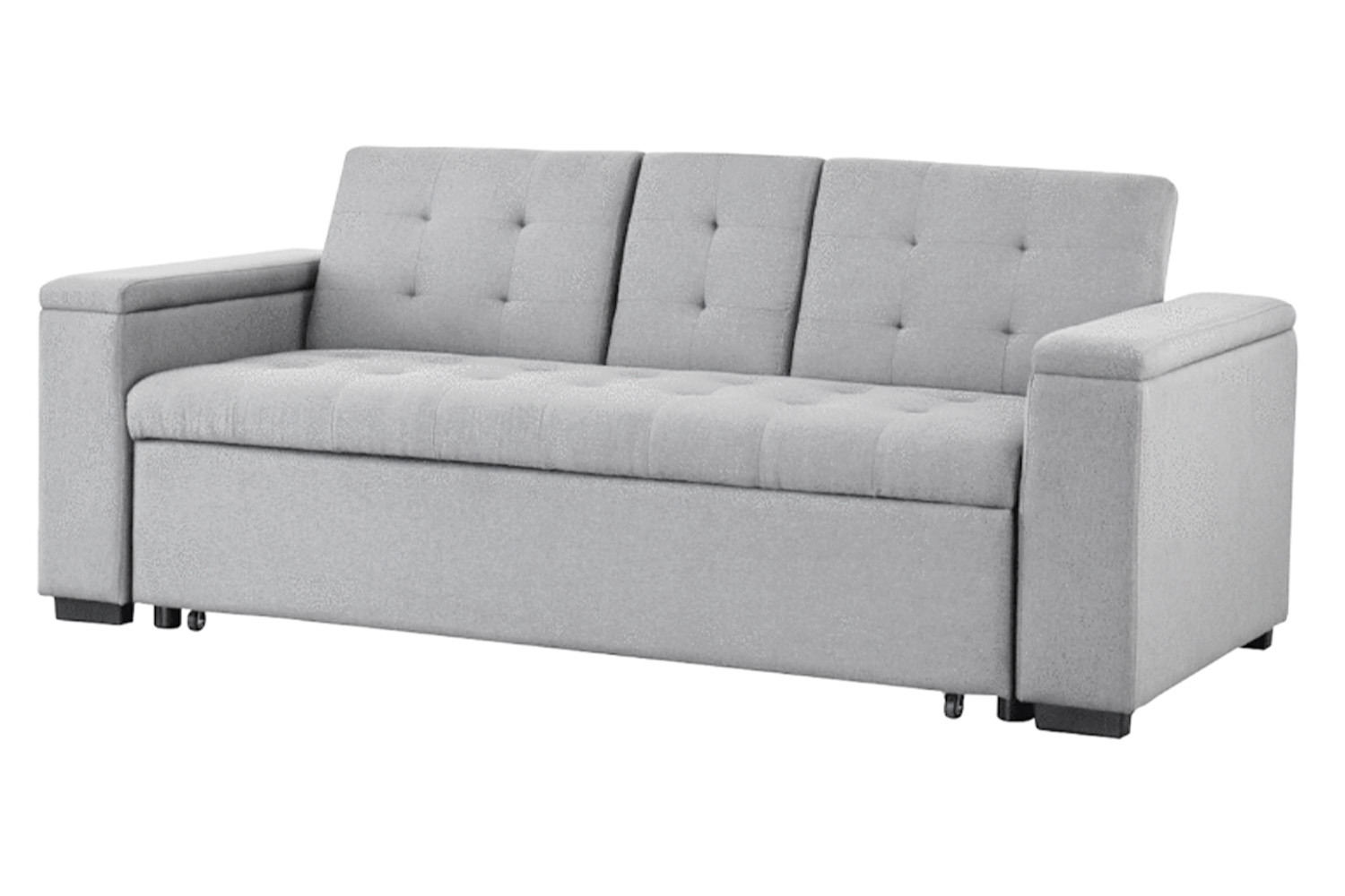 Canapé NOHO | convertible 3 places | Tissu gris clair - Vue supplémentaire 2