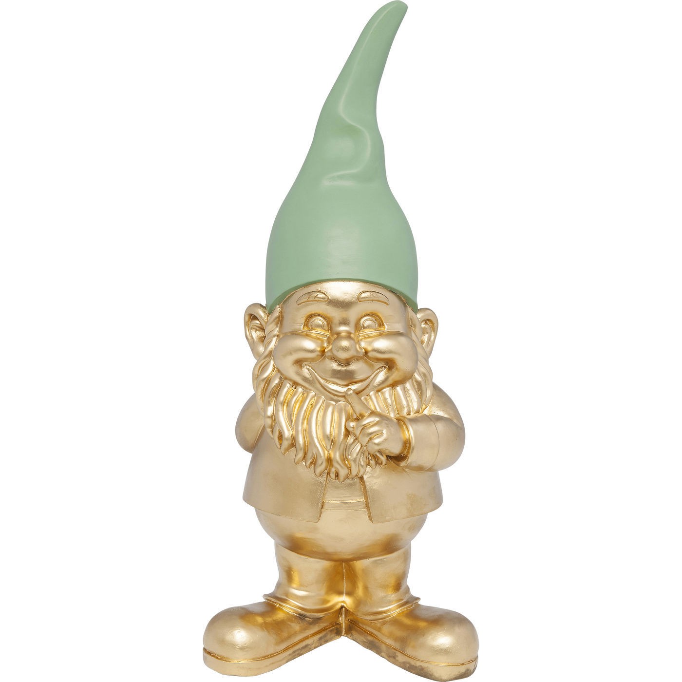 Statuette nain debout doré H46 Statuette nain debout doré H46