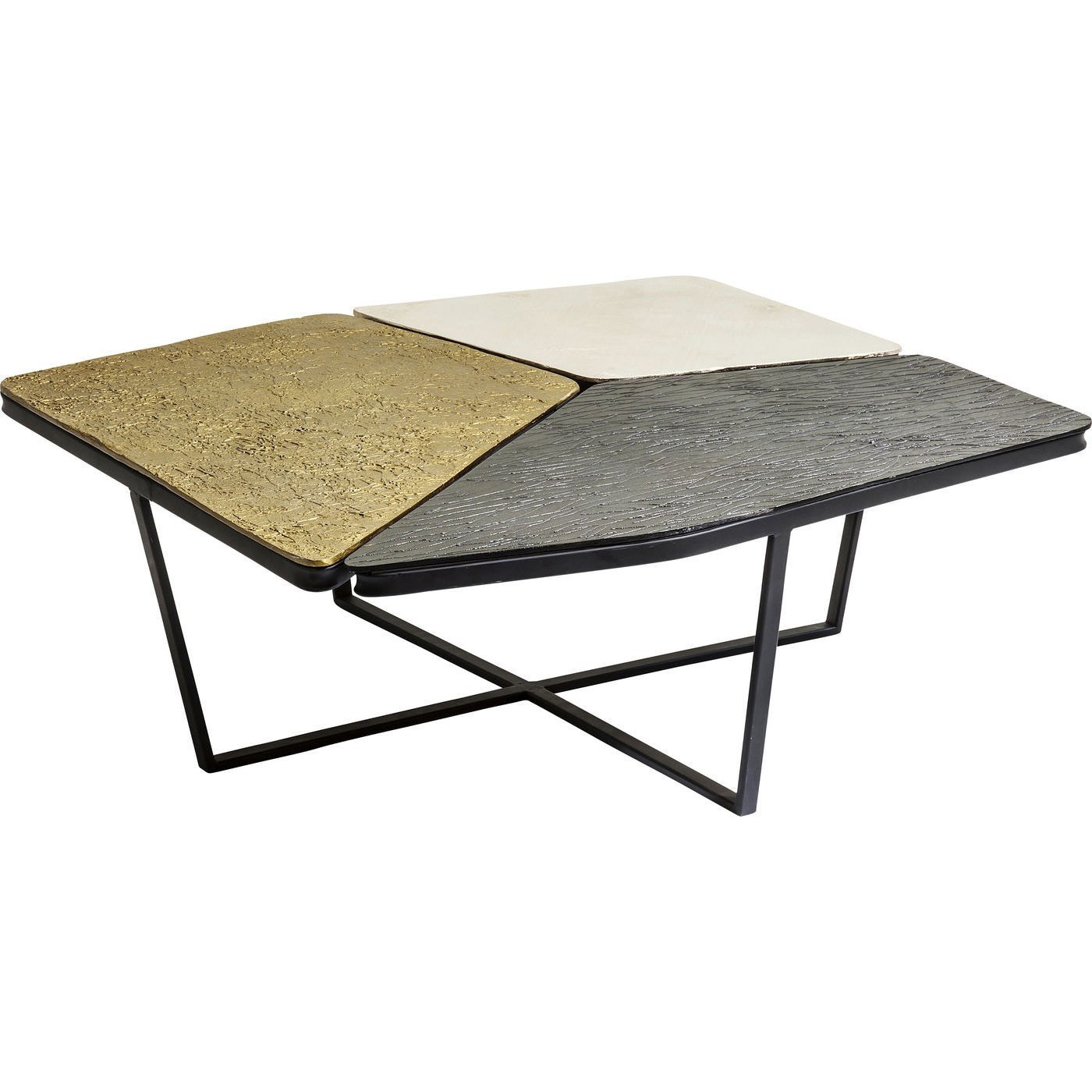 Table basse en acier et aluminium Table basse en acier et aluminium