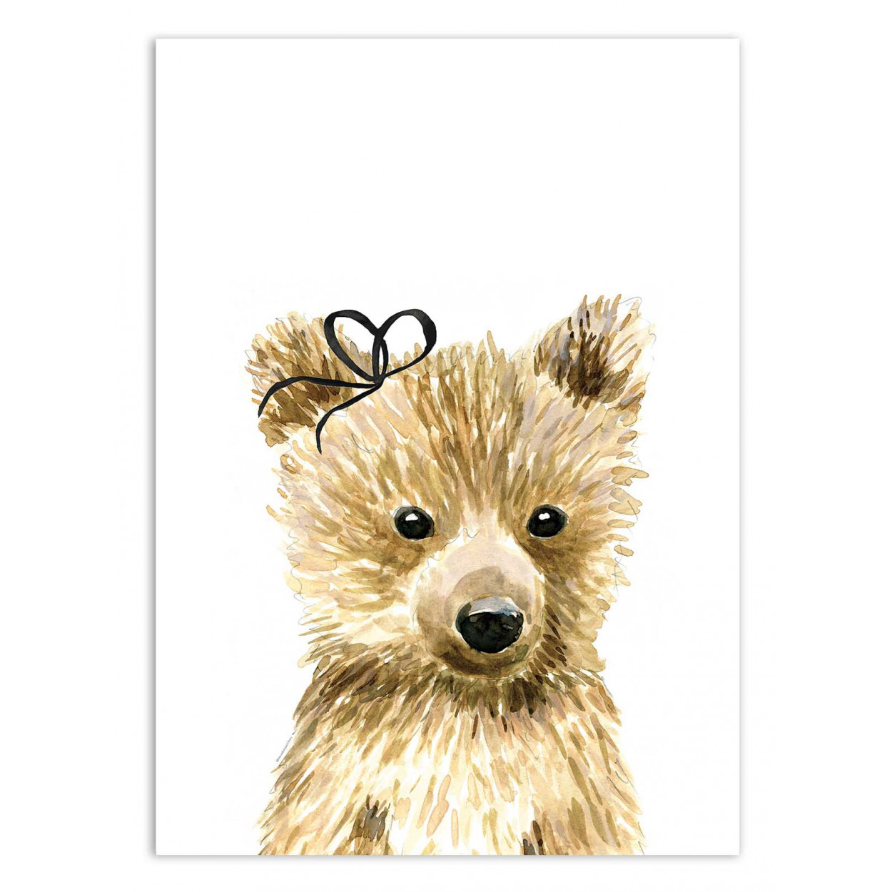 BABY BEAR BOW - MERCEDES LOPEZ CHARRO - Affiche d'art 50 x 70 cm BABY BEAR BOW - MERCEDES LOPEZ CHARRO - Affiche d'art 50 x 70 cm