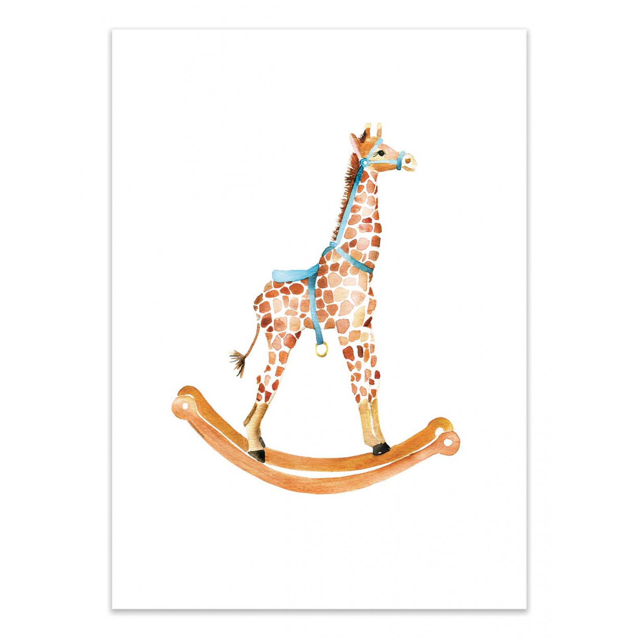 ROCKING GIRAFFE - MERCEDES LOPEZ CHARRO - Affiche d'art 50 x 70 cm ROCKING GIRAFFE - MERCEDES LOPEZ CHARRO - Affiche d'art 50 x 70 cm