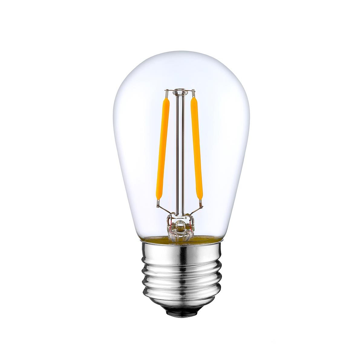 Ampoule LED E27 filament verre transparent H10cm Ampoule LED E27 filament verre transparent H10cm