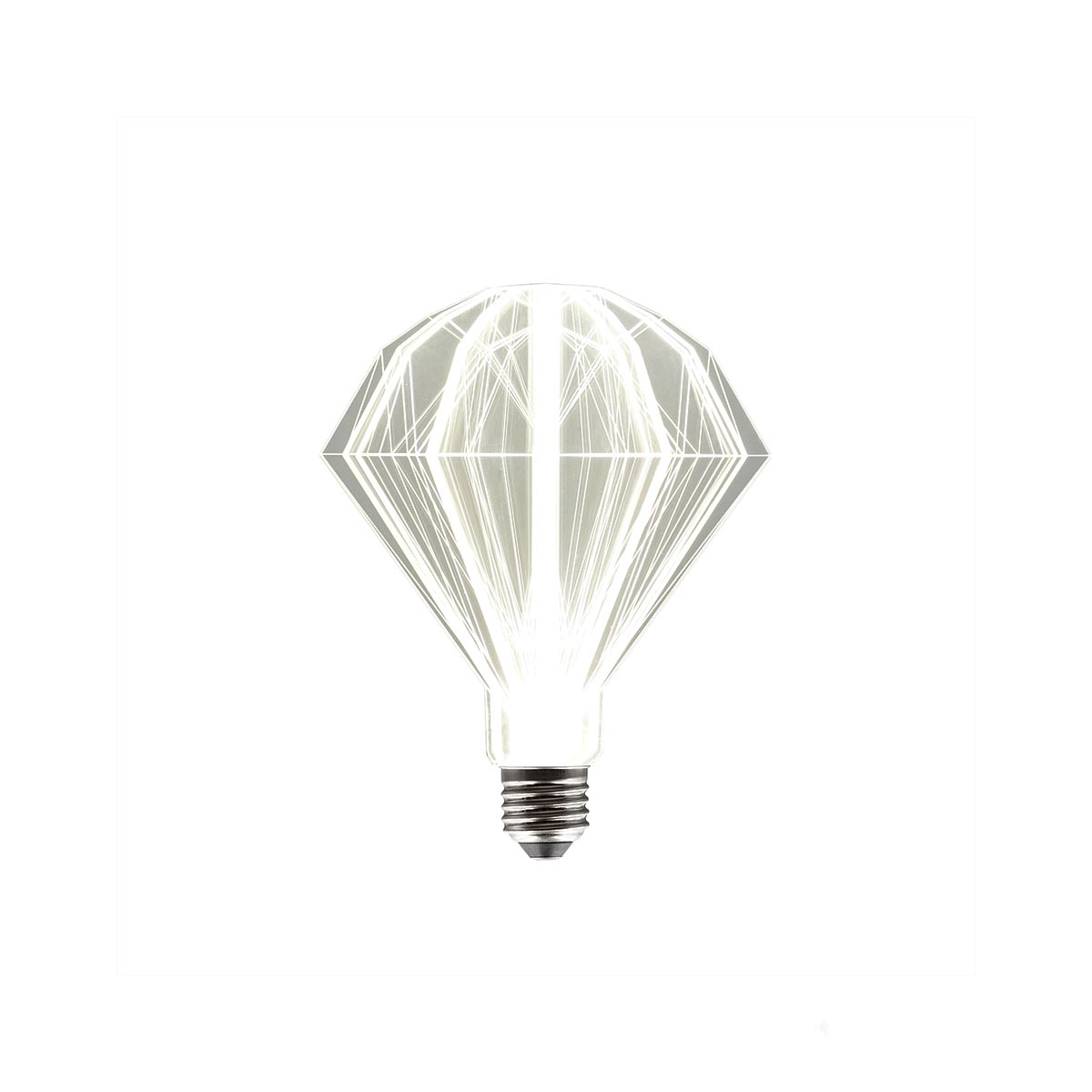 Ampoule LED E27 plastique transparent H21cm Ampoule LED E27 plastique transparent H21cm