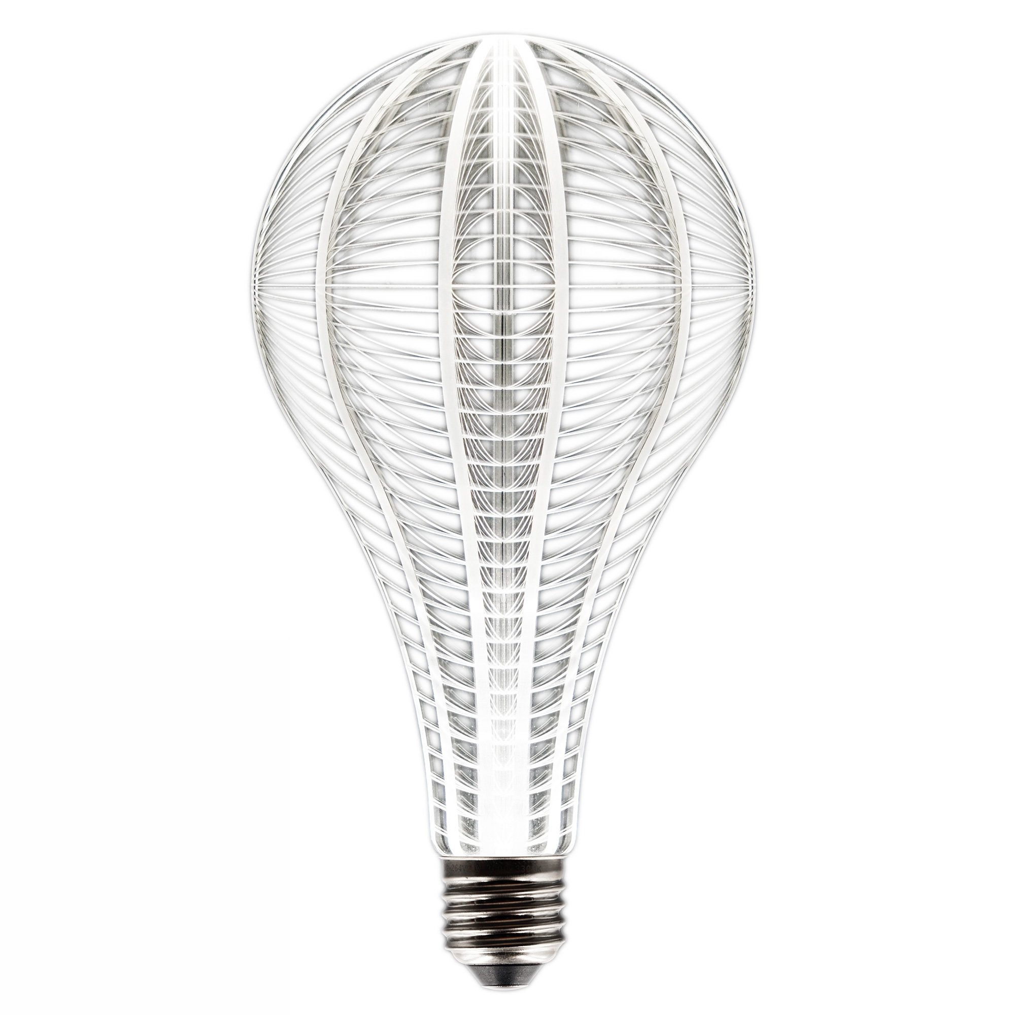Ampoule LED E27 plastique transparent H21cm Ampoule LED E27 plastique transparent H21cm