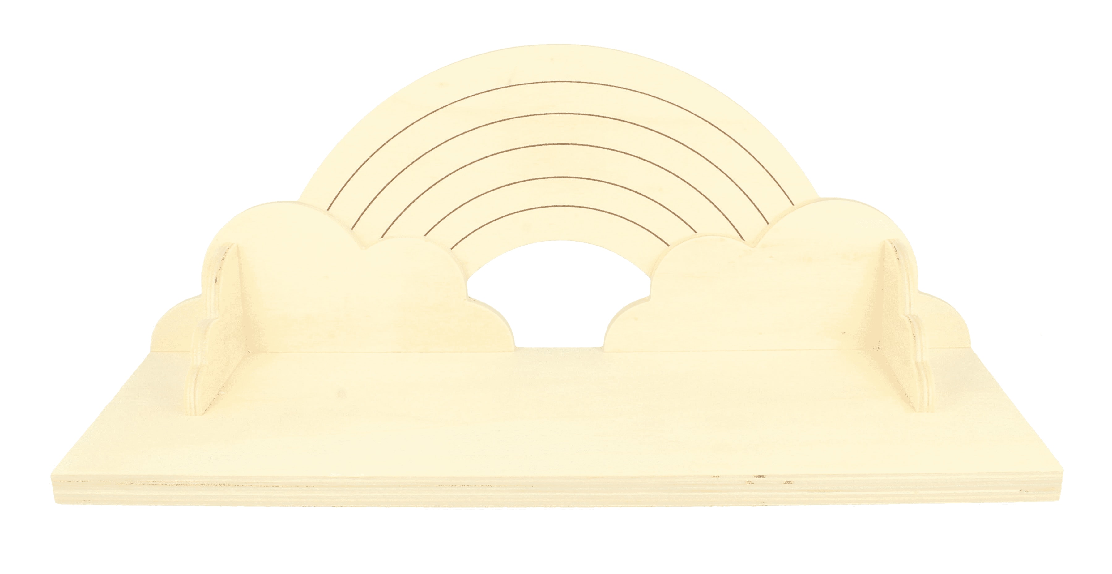 Étagère en bois enfant arc-en-ciel L40cm Étagère en bois enfant arc-en-ciel L40cm